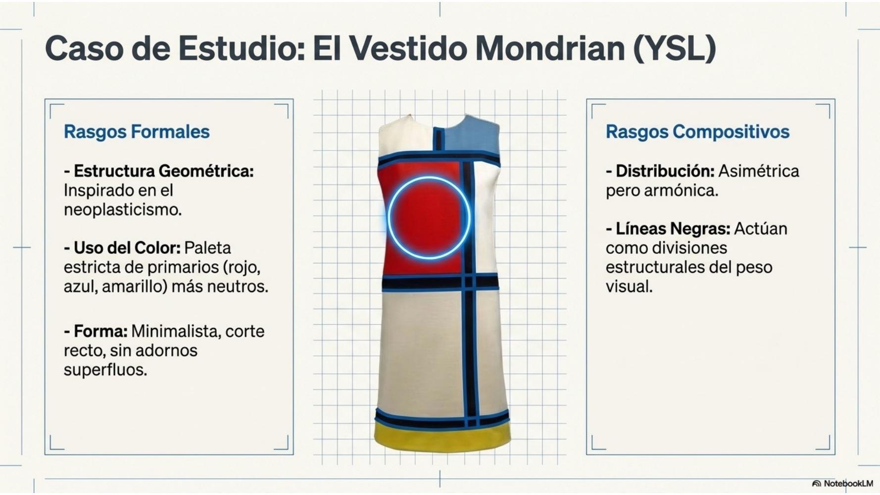 Caso de estudio: vestido Mondrian de Yves Saint Laurent