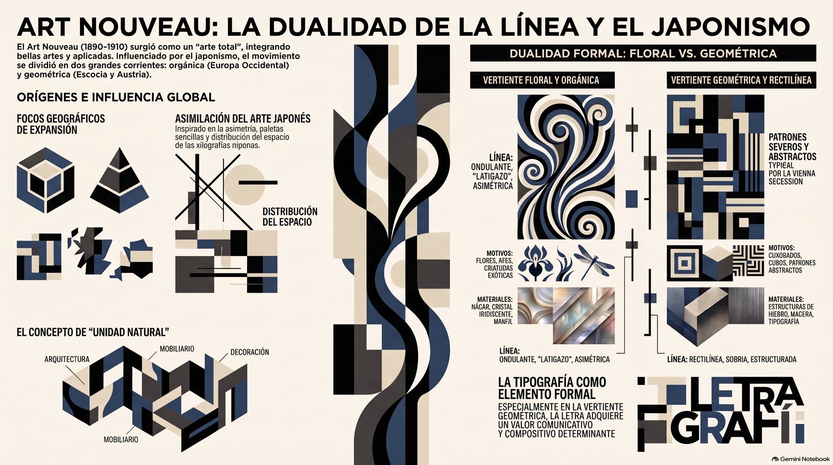 Infografía de Art Nouveau