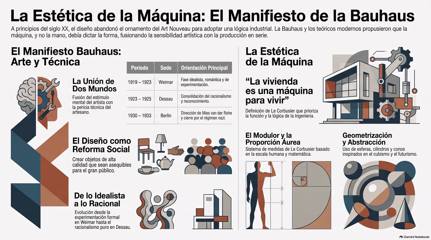 Infografía de Estética de la Máquina
